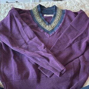 Vintage 100% Cotton Claiborne Rugby Sweater
